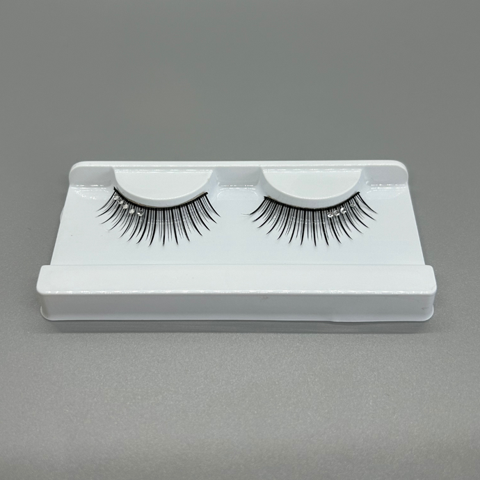 Black with Gems outer half Strip Lashes