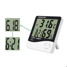 Load image into Gallery viewer, Hygrometer with Clock & Alarm