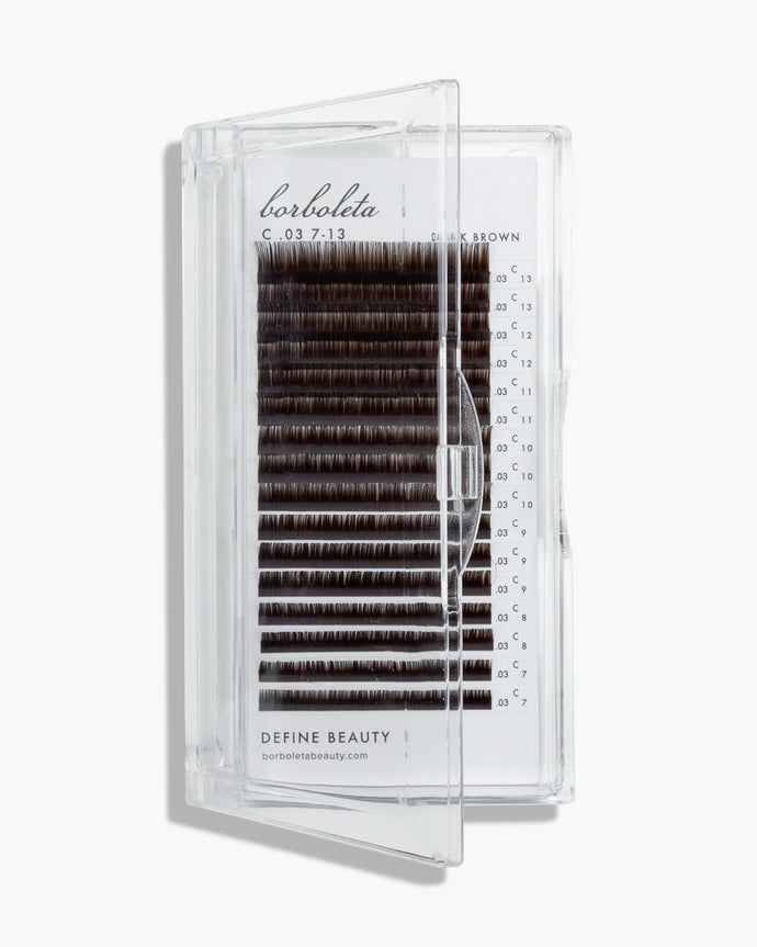 Cashmere Touch Brown Lashes - Burnt Walnut
