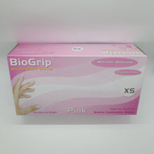 Load image into Gallery viewer, Bio Grip Nitrile Gloves - Pink
